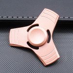 Wholesale Tri Aluminum Fidget Spinner Stress Reducer Toy for Autism Adult, Child (Rose Gold)